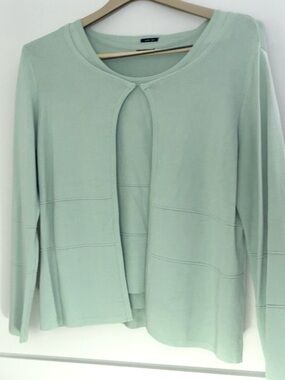 NWOT KNIT TANK & CARDIGAN SWEATER TWINSET ALISON SHERI SIZE M